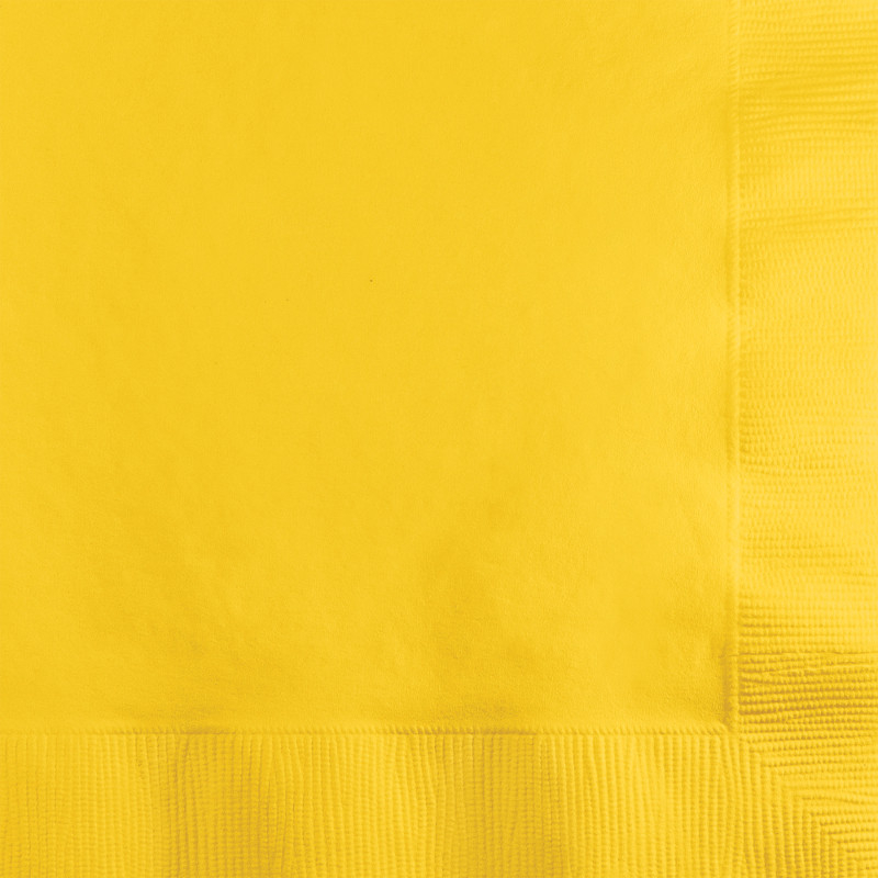 School Bus Yellow Lunch Napkins - party supplies australia