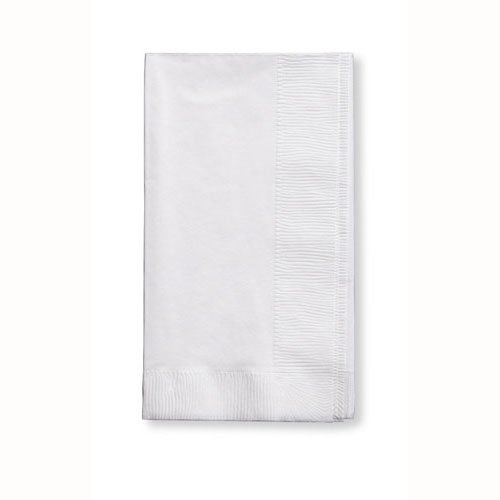 White Dinner Napkins - party supplies australia