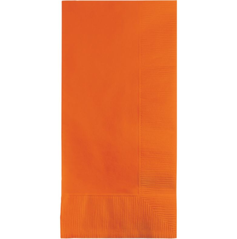 Sunkissed Orange Dinner Napkins - party supplies australia