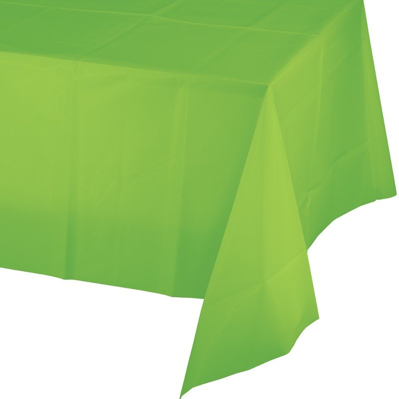 Fresh Lime Tablecover Plastic 137cm x 274cm - party supplies australia