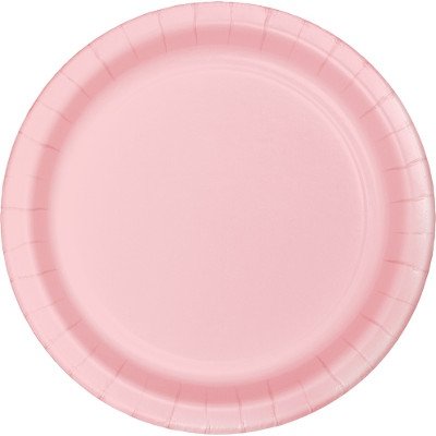 Classic Pink Lunch Plates Paper 18cm - party supplies australia