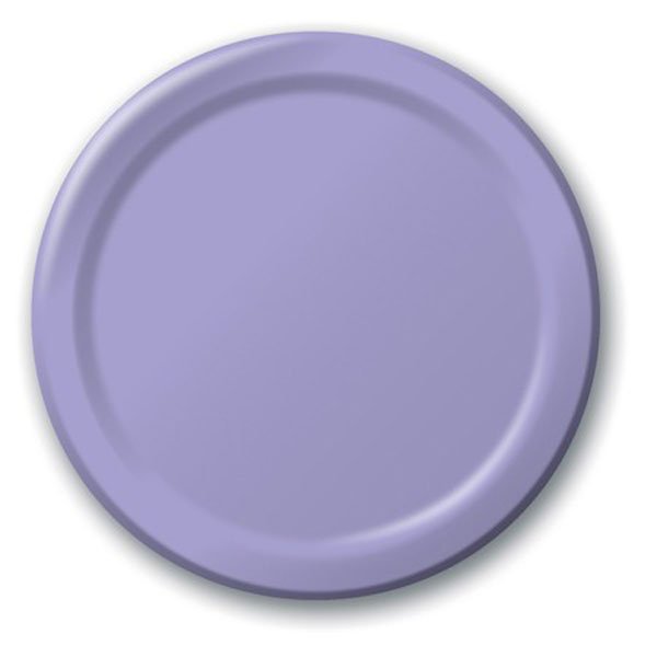 Luscious Lavender Lunch Plates Paper 18cm - party supplies australia