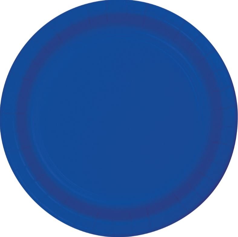 Cobalt Blue Lunch Plates Paper 18cm - party supplies australia