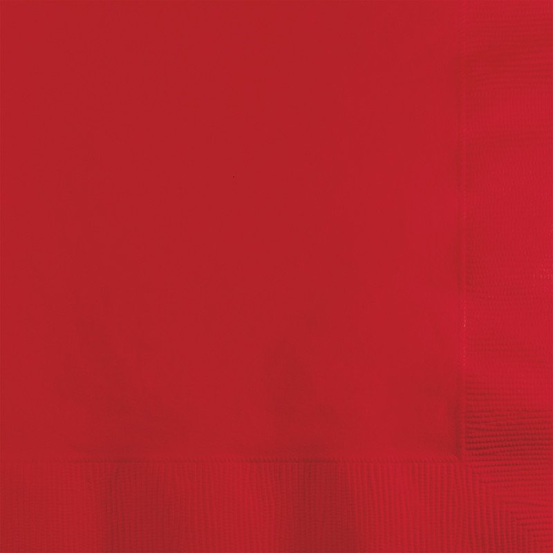 Classic Red Beverage Napkins - party supplies australia