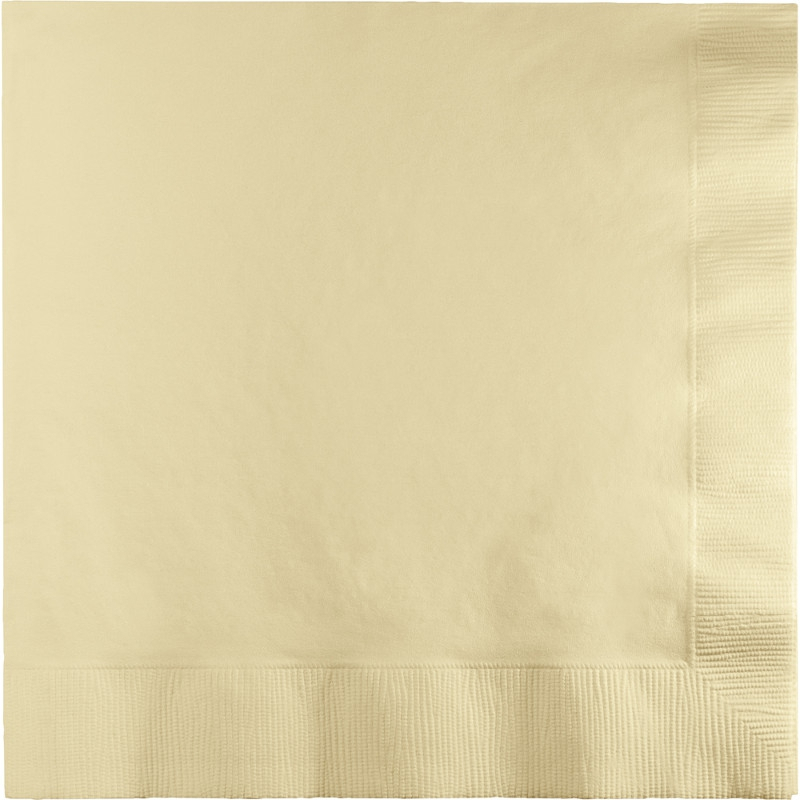 Ivory Beverage Napkins - party supplies australia