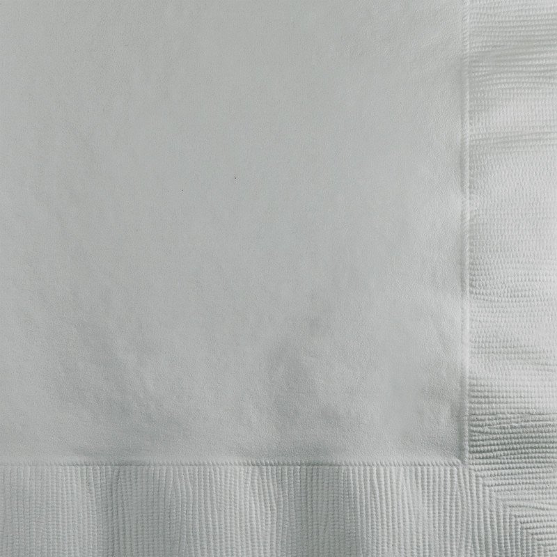 Shimmering Silver Beverage Napkins - party supplies australia