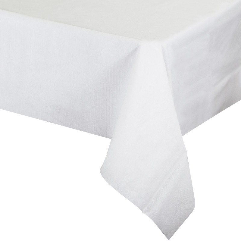 Better Than Linen White Airlaid Paper Tablecover 127cm x 274cm - party supplies australia