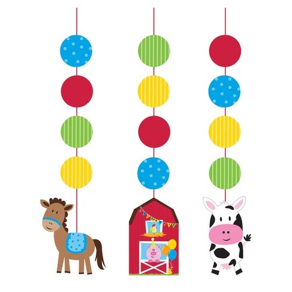 Farmhouse Fun Hanging String Cutouts 91cm - party supplies australia