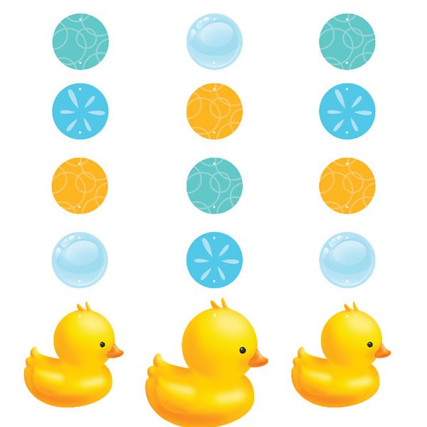 Bubble Bath Baby Hanging String Cutouts 91cm - party supplies australia