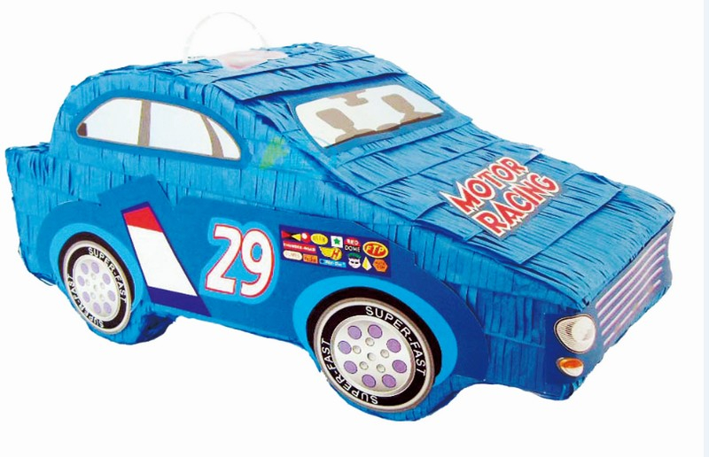 Blue Race Car Pinata - party supplies australia