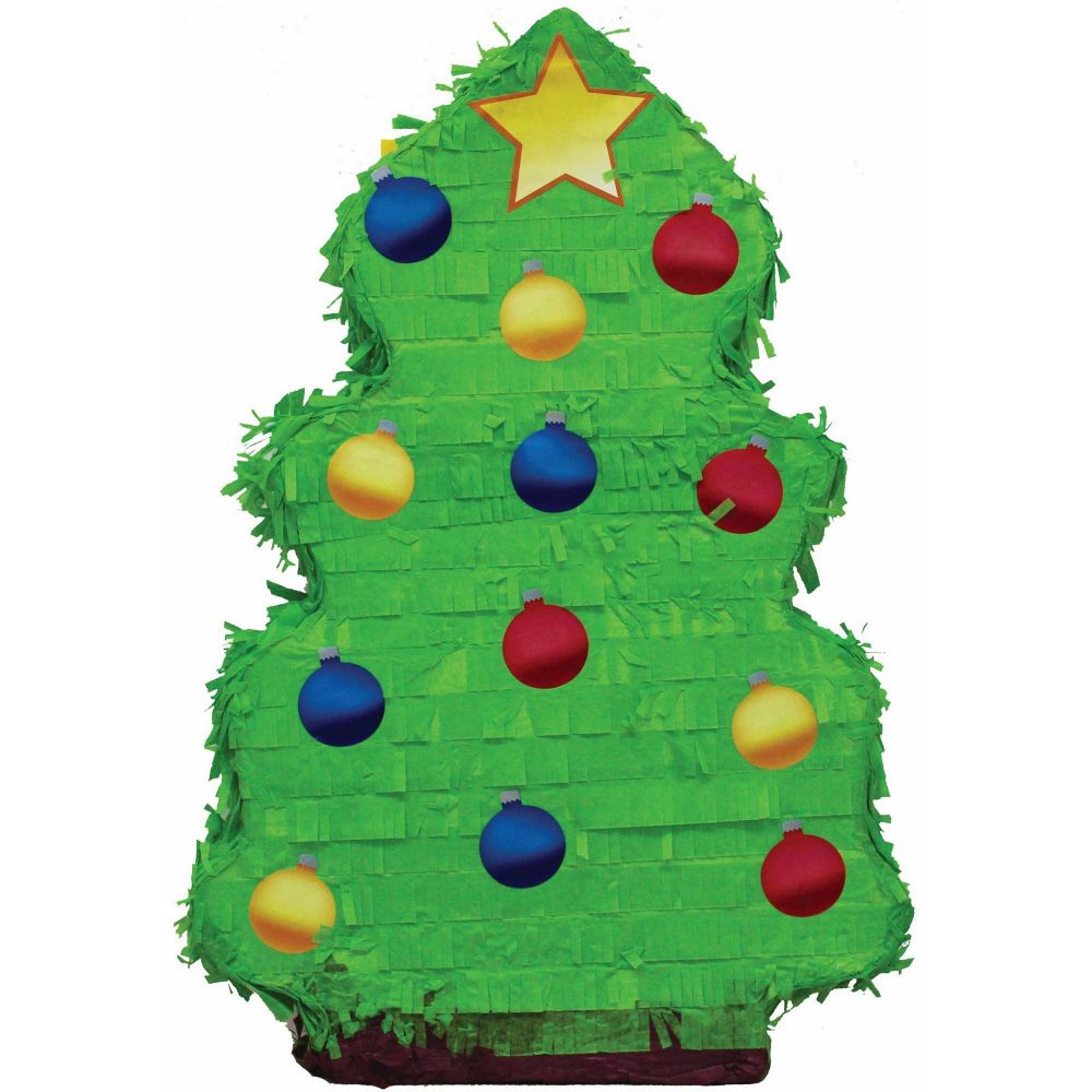 Pinata Christmas Tree 50cm Non-Pull Type - party supplies australia