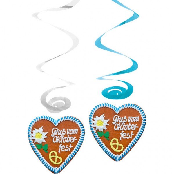 Oktoberfest Bavarian Spiral Decorations - party supplies australia