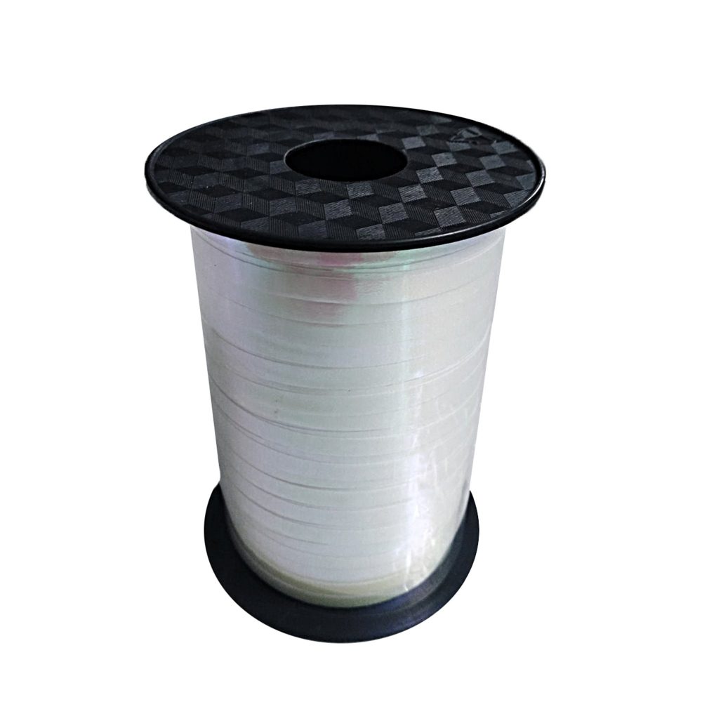 Balloon Metallic Ribbon - White - party supplies australia
