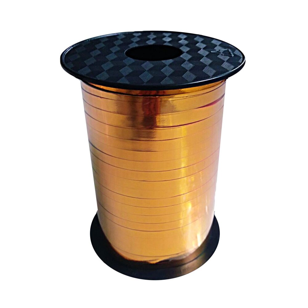 Balloon Metallic Ribbon - Orange - party supplies australia