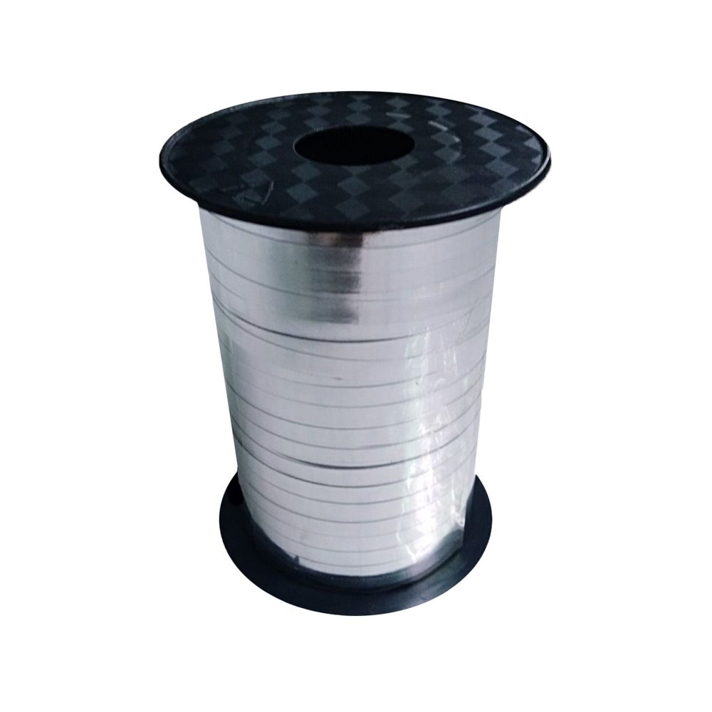 Balloon Metallic Ribbon - Silver - party supplies australia
